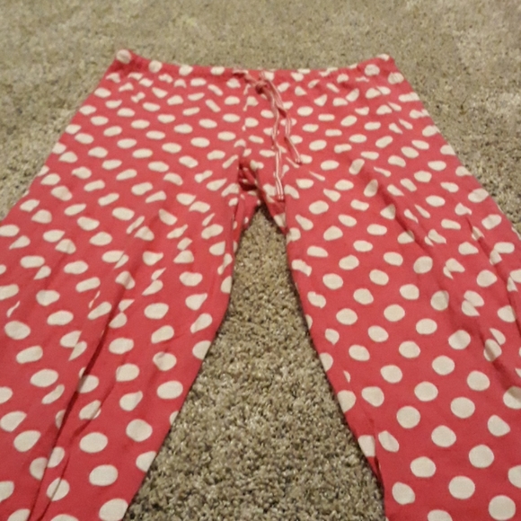 Red polka dot top and bottom pjs - Picture 2 of 4
